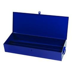 30-1/4 x 8-1/8 x 4-3/4" Blue Toolbox - Americas Tooling