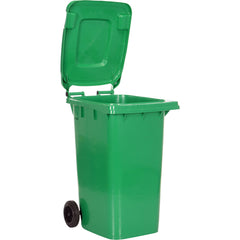 Green Poly Trash Can 64 Gal Capacity - Exact Industrial Supply