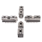 Hard Master Jaws for Scroll Chuck 5" 4-Jaw 4 Pc Set - Americas Tooling