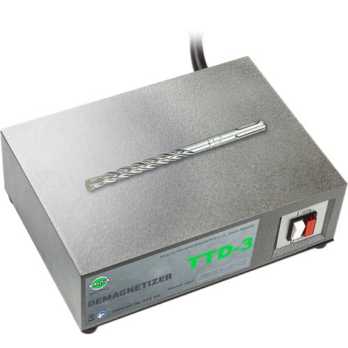 11″ × 10.5″ × 3.4″ 110V/60Hz Table Top Demagnetizer - Exact Industrial Supply