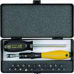 ESD TorqueVario-S Handle 15-80 in oz Micro Bit 24 Piece Set In Storage Box - Americas Tooling