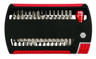 31 Piece - Slotted 5.5; 6.5; 8.0mm Phillips #0-3; Torx T6-T25; Hex Metric 2.0-6.0mm Hex Inch 5/64-1/4" - Magnetic 1/4" Bit Holder - Insert Bit Set in XSelector Storage Box - Americas Tooling