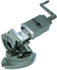 3-Axis Precision Tilting Vise 4" Jaw Width, 1-1/2" Jaw Depth - Americas Tooling