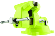 1550, High-Visibility Safety Vise, 5" Jaw Width, 5-1/4" Jaw Opening - Americas Tooling