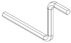 HEX Wrench (5/16) - Snap Jaws - Part #  8CRANK (3 Pack) - Americas Tooling