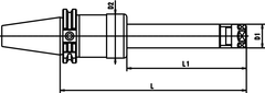 CAT 50 x PG 15 x 10 XL CAT powRgrip Toolholder - Americas Tooling