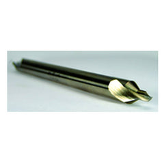 #1 × 3″ OAL 60 Degree HSS Long Combined Drill and Countersink Uncoated - Americas Tooling