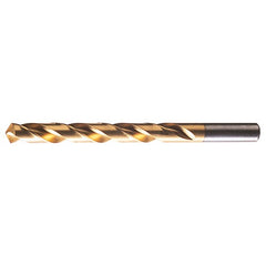 2.50mm RHS / RHC HSS 118 Degree Radial Point General Purpose Jobber Length Drill - TiN - Exact Industrial Supply