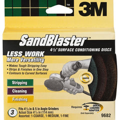 3M SandBlaster Surface Conditioning Discs 9682 4.5″ 3 asst disc/pk - Americas Tooling