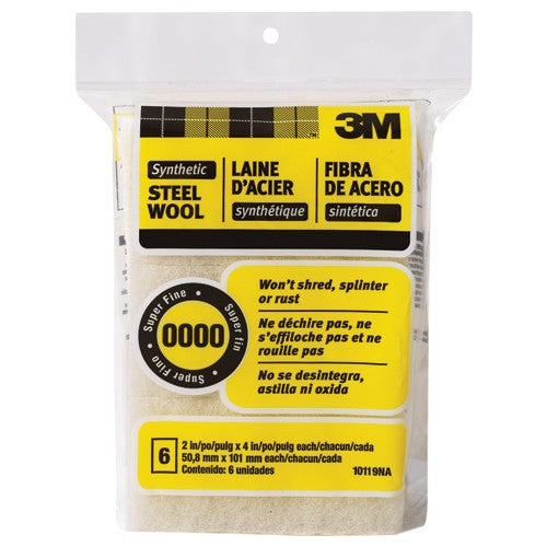 3M Synthetic Steel Wool Pad 10119NA 0000 Super Fine - Americas Tooling