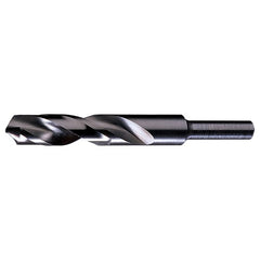 ‎1-9/64 RHS / RHC HSS 118 Degree Radial Point 1/2″ Reduced Shank Silver & Deming Drill - Steam Oxide - Exact Industrial Supply