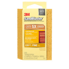 3M SandBlaster EDGE DETAILING Sanding Sponge 9565 220 grit 4 1/2″ × 2 1/2 × 1″ - Americas Tooling