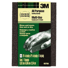 3M Small Area Sanding Sponge 907NA 3.75″ × 2.625″ × 1″ Extra Fine/Fine - Americas Tooling