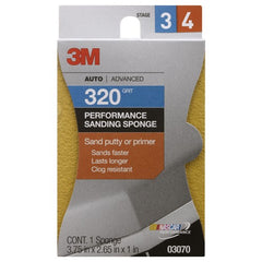 ‎3M Performance Sanding Sponge 03070 1 inch × 2-5/8 inch 320 Grit - Americas Tooling