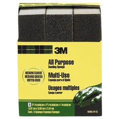 ‎3M General Purpose Sanding Sponge 909NA-3P-CC 3 3/4″ × 2 5/8″ × 1″ Dual Grit Medium/Coarse - Americas Tooling