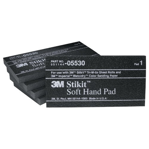 ‎3M Stikit Soft Hand Pad 05530 2-3/4″ × 5-1/2″ × 3/8″ - Americas Tooling