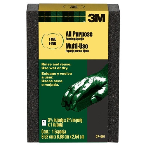 ‎3M Sanding Sponge CP-001-ESF Block 3 3/4″ × 2 5/8″ × 1″ Fine - Americas Tooling