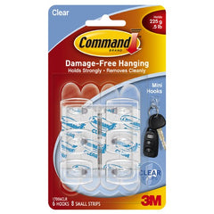 Command™ Mini Clear Hooks wit - Exact Industrial Supply