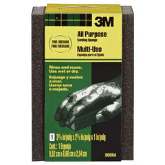 3M Sanding Sponge 908-ESF Dual Grit Block 3 3/4″ × 2 5/8″ × 1″ Fine/Medium - Americas Tooling