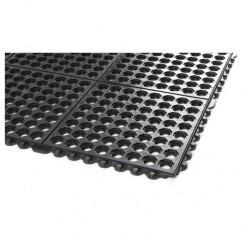 3' x 3' x 5/8" Thick Drainage Mat - Black - Americas Tooling