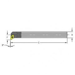 C08R-SDUCL2 1/2" SH; 8" OAL - Indexable Boring Bar - Americas Tooling