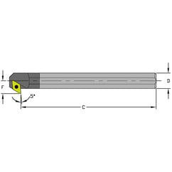 E12S SDXCL3 Solid Carbide Boring Bar w/Coolant - Americas Tooling