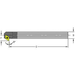 E12Q SDXCR3 Solid Carbide Boring Bar w/Coolant - Americas Tooling