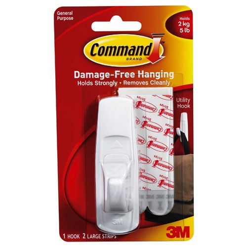 Command Large Utility Hook Clipstrip 17003CS - Exact Industrial Supply