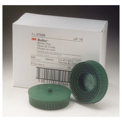 Scotch-Brite Roloc Bristle Disc RD-ZB 07526 50 TR Green 76 mm DSI Insert - Americas Tooling