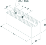 8" STD HEIGHT OFFSET PT SOFT JAW - Americas Tooling