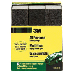 ‎3M General Purpose Sanding Sponge 907NA-3P-CC 3 3/4″ × 2 5/8″ × 1″ Dual Grit Extra Fine/Fine - Americas Tooling